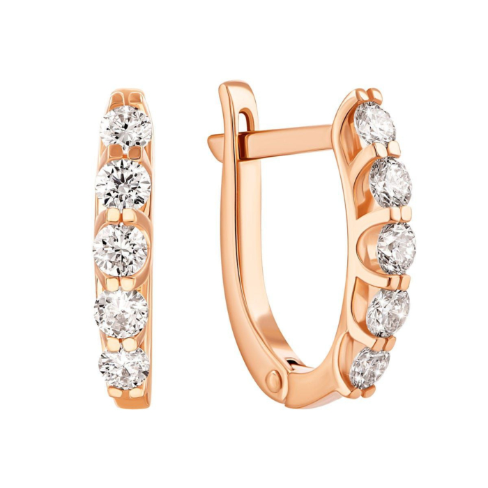 12345 Золоті сережки з діамантами. Артикул UG522878 12345 грн74,289 12345