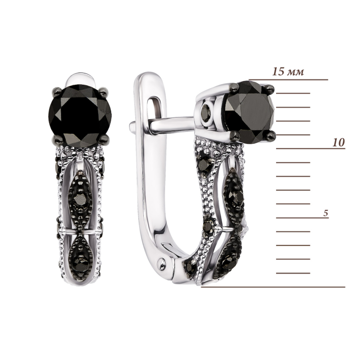 12345 Золоті сережки з діамантами (53788/02/1/8149) 12345 грн60,811 12345