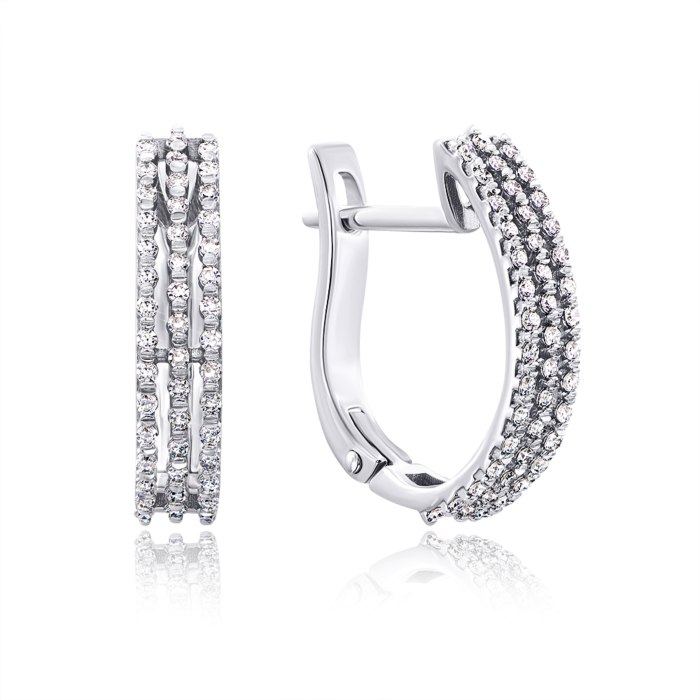 12345 Золоті сережки з діамантами. Артикул 52757/02/1/8007 12345 грн49,263 12345