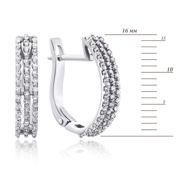 12345 Золоті сережки з діамантами. Артикул 52757/02/1/8007 12345 грн49,263 12345