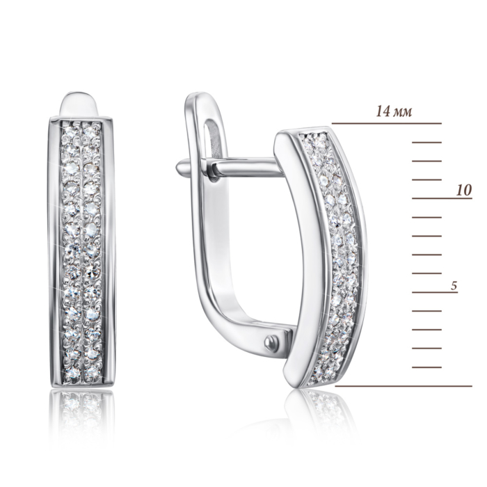 12345 Золоті сережки з діамантами. Артикул 53874/02/1/8007 12345 грн28,747 12345