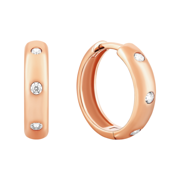 12345 Золоті сережки-конго з фіанітами.Артикул UG5111029001 12345 грн11,324 12345