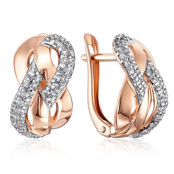 12345 Золоті сережки з фіанітами. Артикул 22009/01/1/1 12345 грн16,590 12345