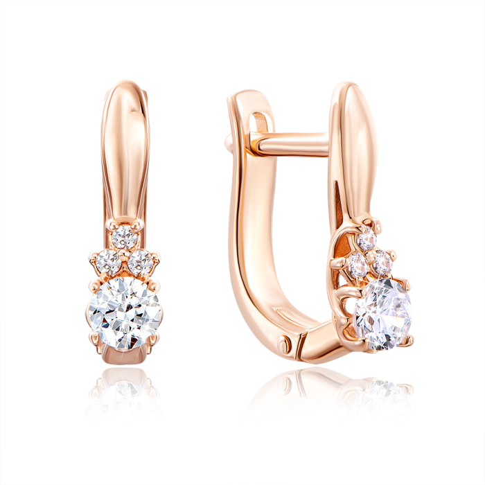 12345 Золоті сережки з фіанітами S. Артикул 21904/01/0/1501 12345 грн11,462 12345