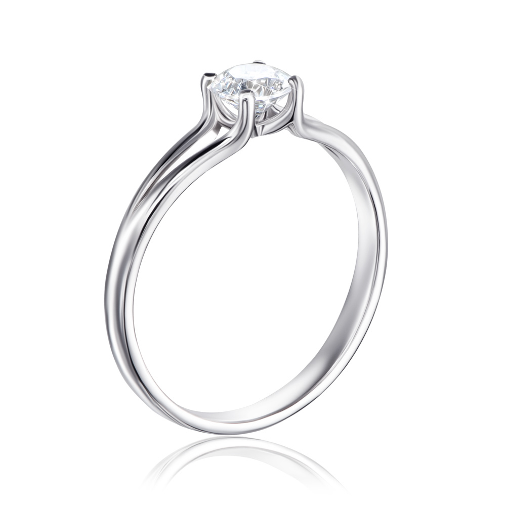 12345 Срібна каблучка з фіанітом S. Артикул 00909/12/1/21 12345 грн1,371 12345