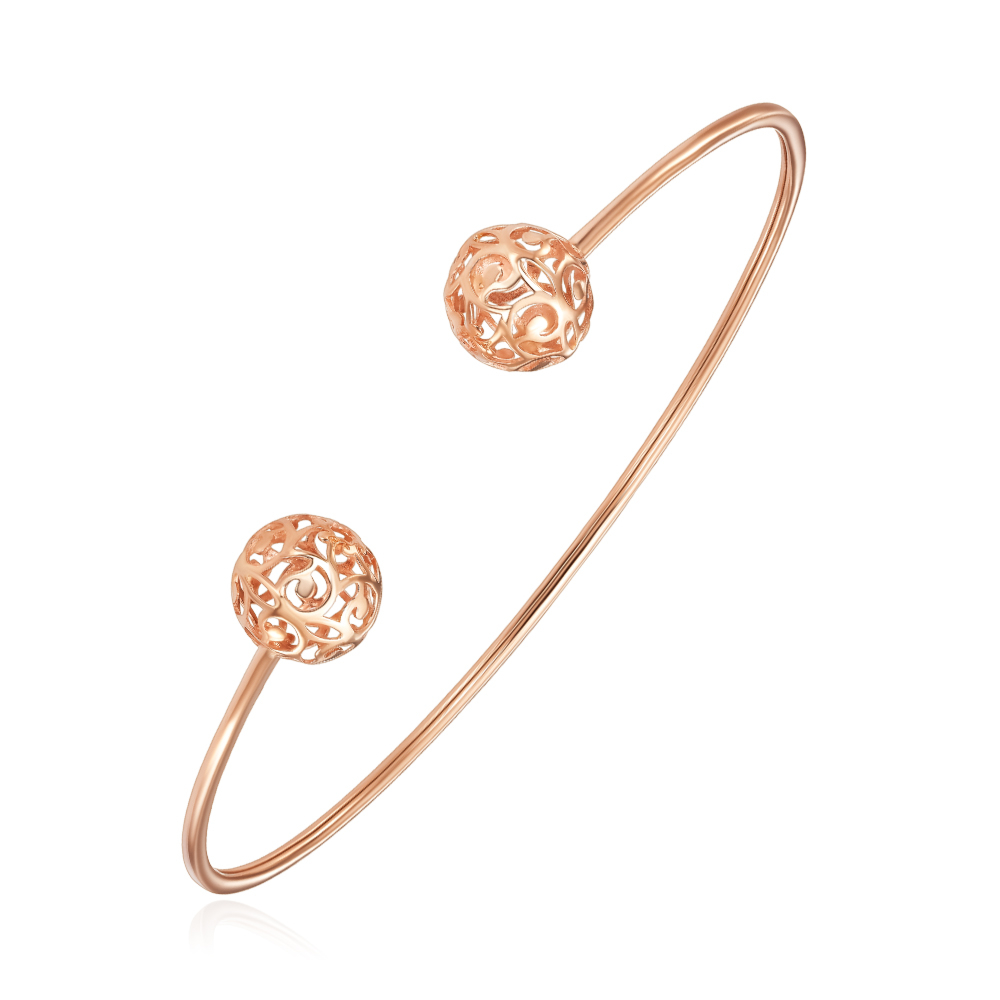 12345 Жорсткий золотий браслет без вставки. Артикул 07237-8/01/0 12345 грн15,909 12345