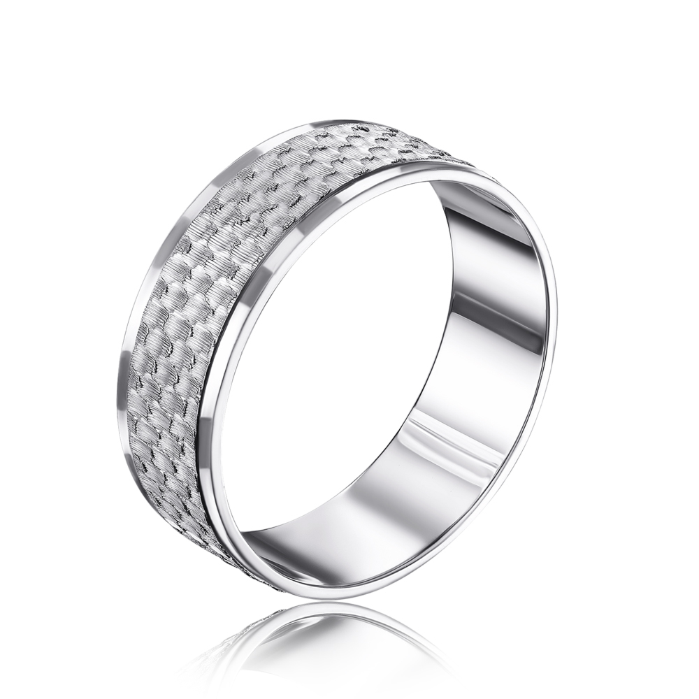 12345 Срібна обручка з алмазною гранню. Артикул 1070-1/12/3 12345 грн1,912 12345