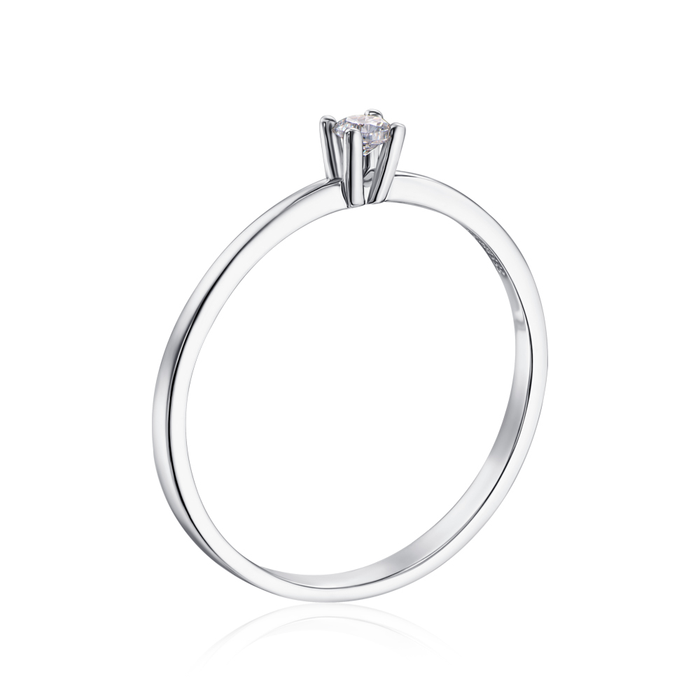 12345 Золота каблучка з фіанітом S Zirconia. Артикул 11984/02/1/248 12345 грн5,051 12345