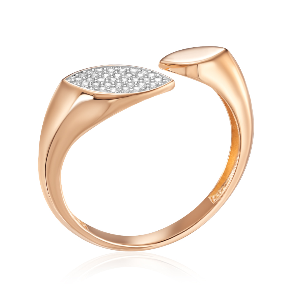 12345 Золота каблучка з фіанітами. Артикул 18894/01/1/1 12345 грн9,231 12345