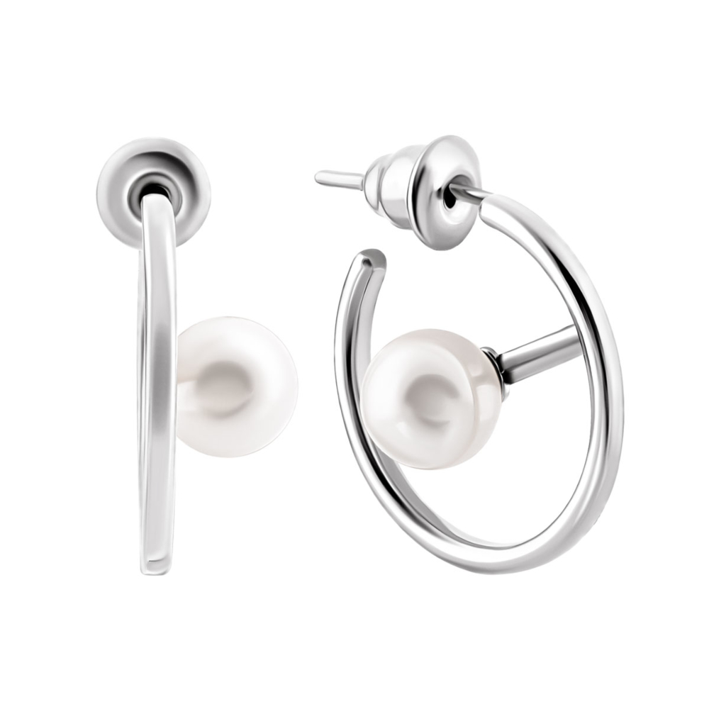 12345 Золоті сережки з перлами. Артикул UG52/50/267/1 12345 грн13,861 12345