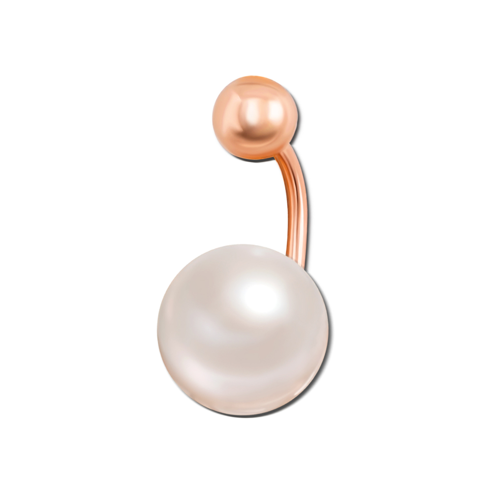 12345 Золота сережка-пірсинг з перлиною. Артикул 21487 12345 грн6,417 12345