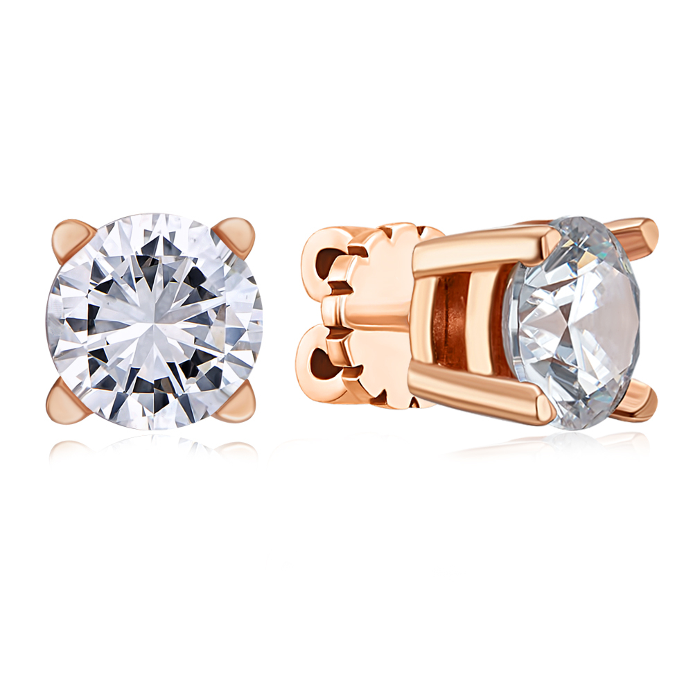 12345 Золоті пусети з фіанітами S Zirconia. Артикул 21750/01/0/280 12345 грн13,536 12345