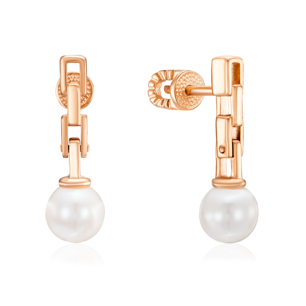 12345 Золоті пусети з перлиною. Артикул 23452/01/0/1920 12345 грн13,210 12345