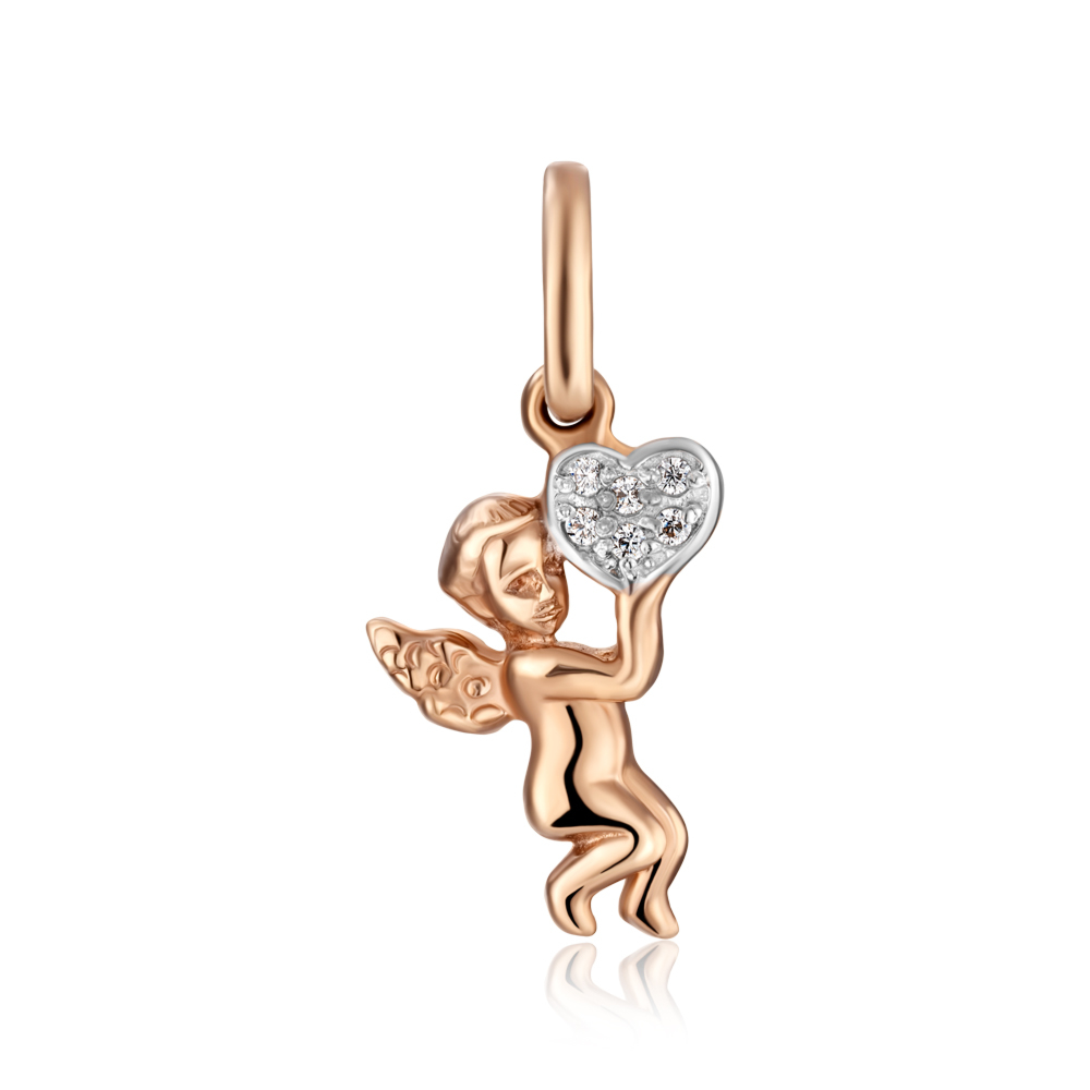 12345 Золота підвіска «Янгол» з фіанітами. Артикул 31304/375 12345 грн2,958 12345