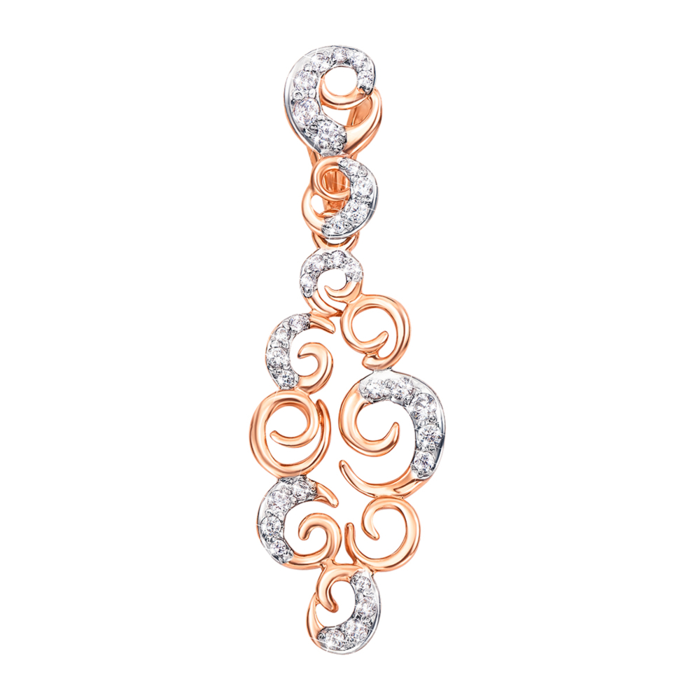 12345 Золота підвіска з фіанітами. Артикул 31316 12345 грн9,529 12345