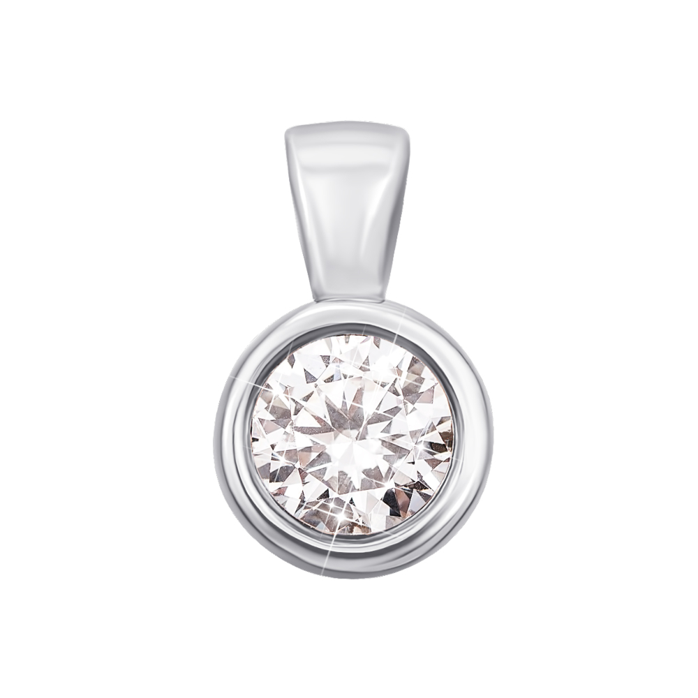 Золотая подвеска с фианитом. Артикул 31325/б