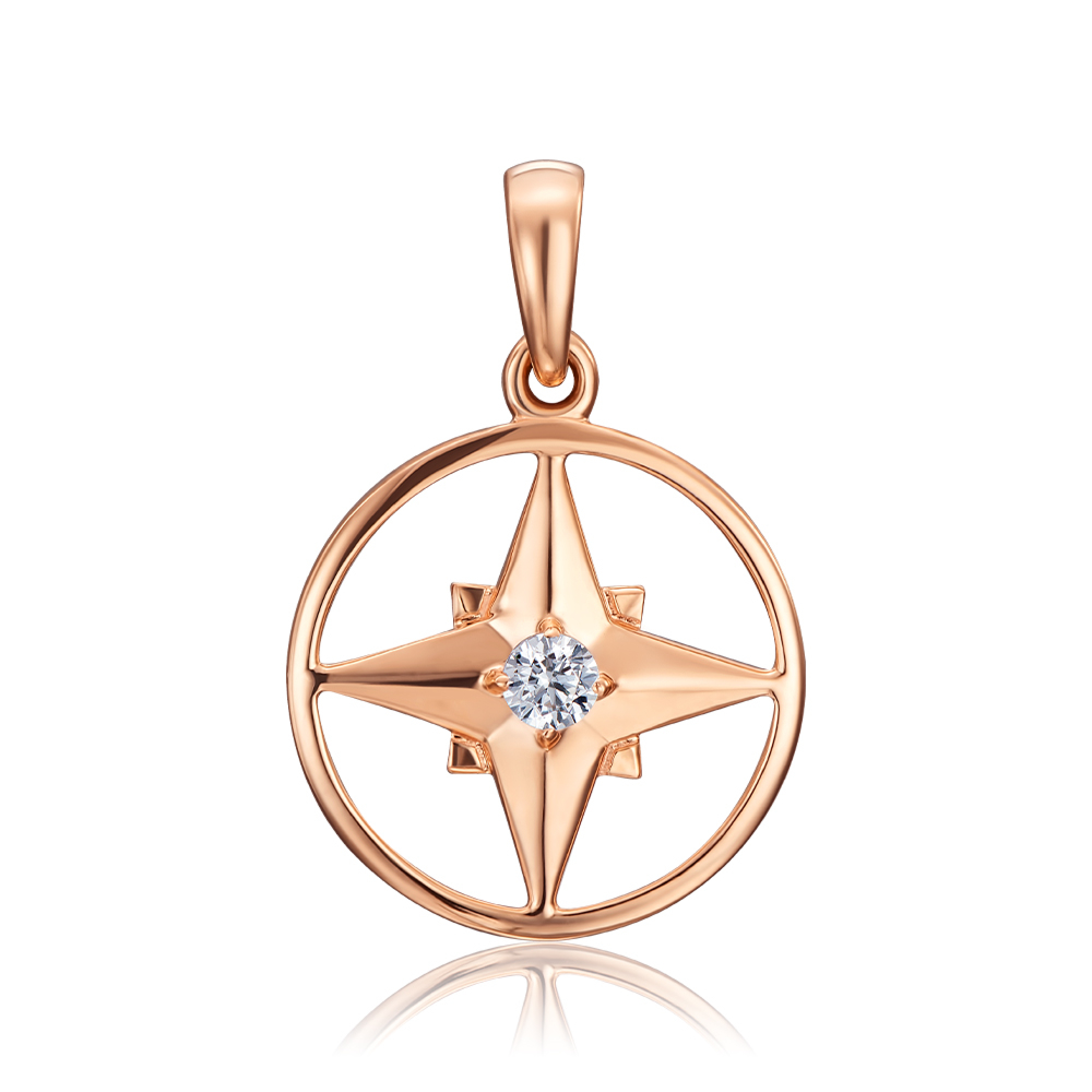 12345 Золота підвіска з фіанітом. Артикул 32271/01/0/52 12345 грн3,446 12345