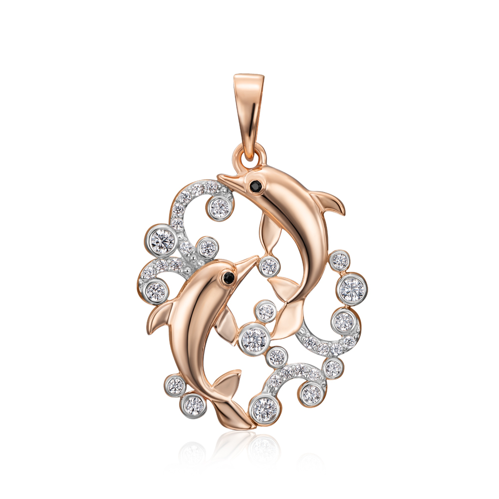 12345 Золота підвіска з фіанітами. Артикул 32361/01/1/4042 12345 грн7,071 12345