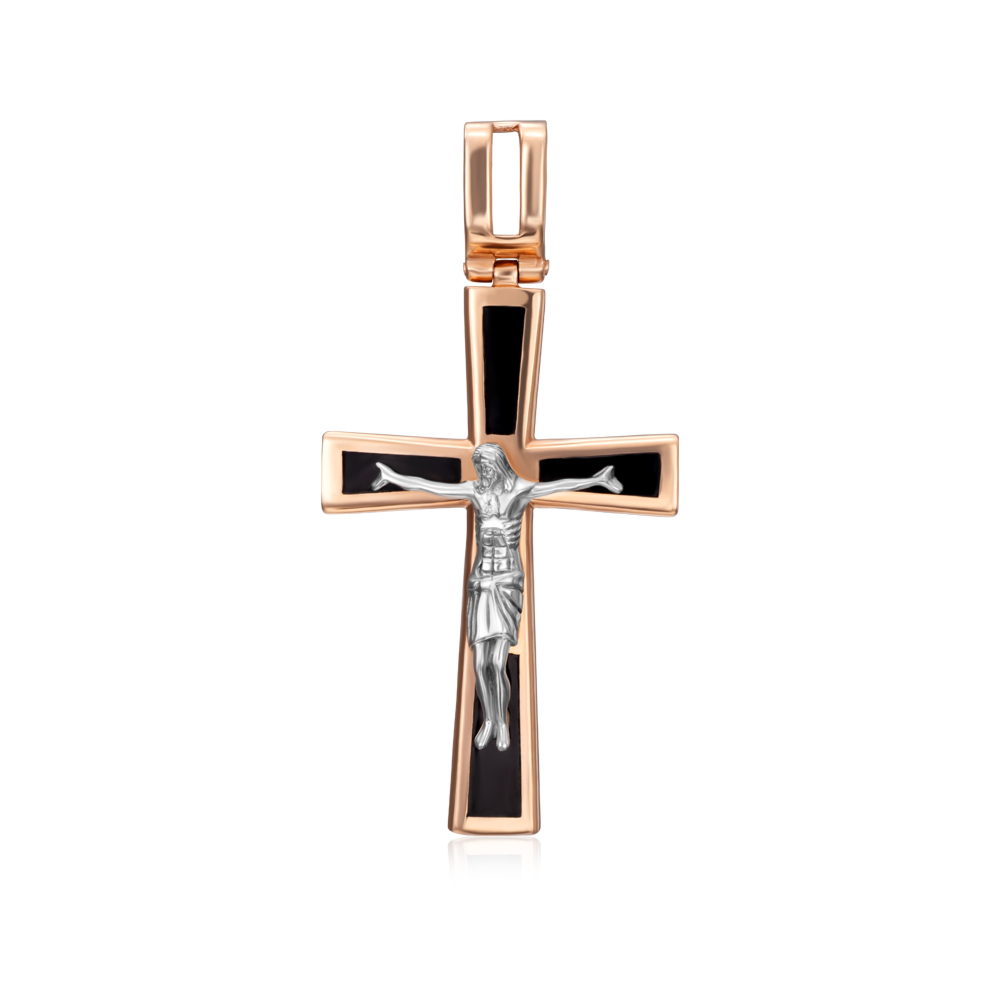 12345 Золотий хрестик з емаллю. Артикул 3582 12345 грн19,908 12345