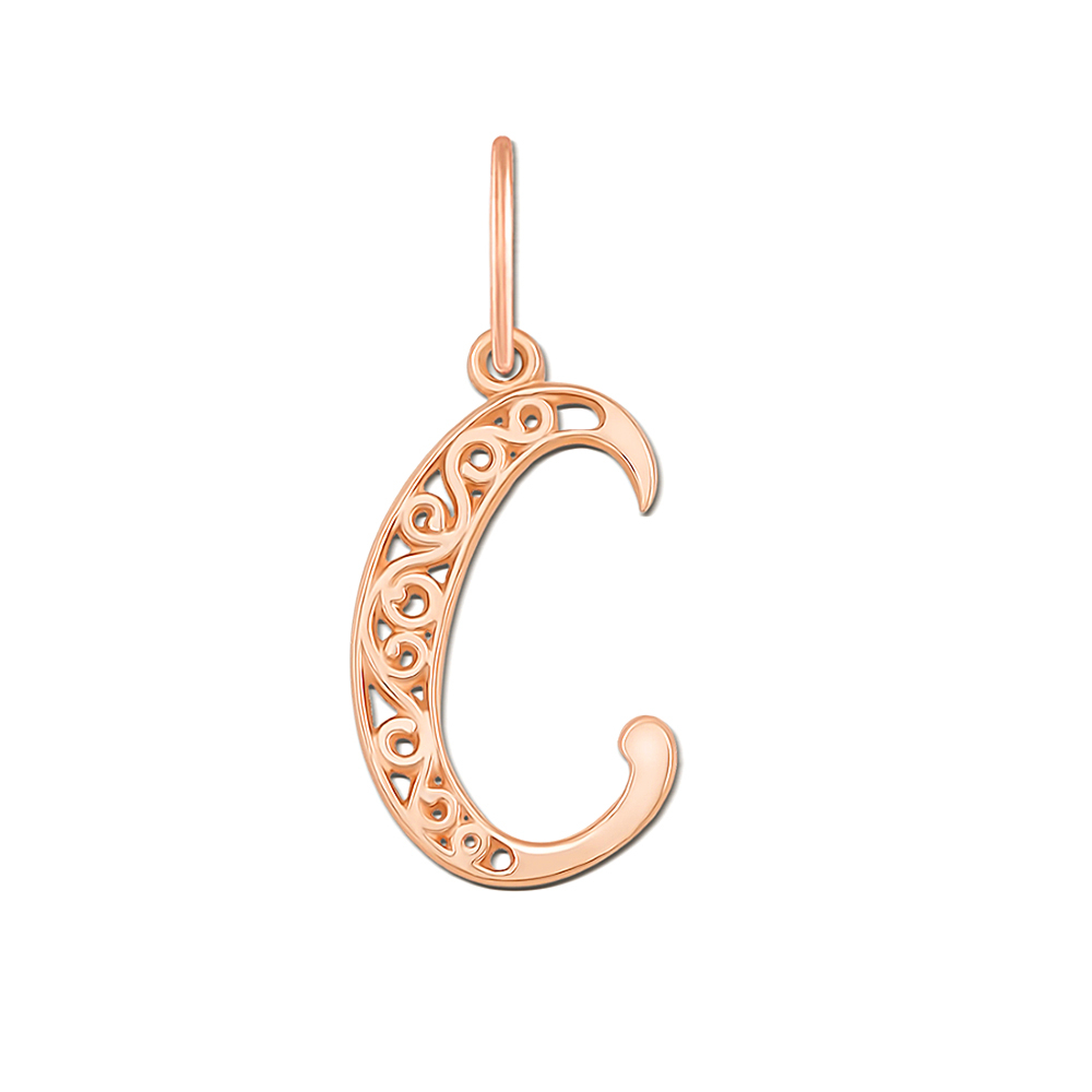 12345 Золота підвіска «Літера С». Артикул 3766/с 12345 грн4,807 12345