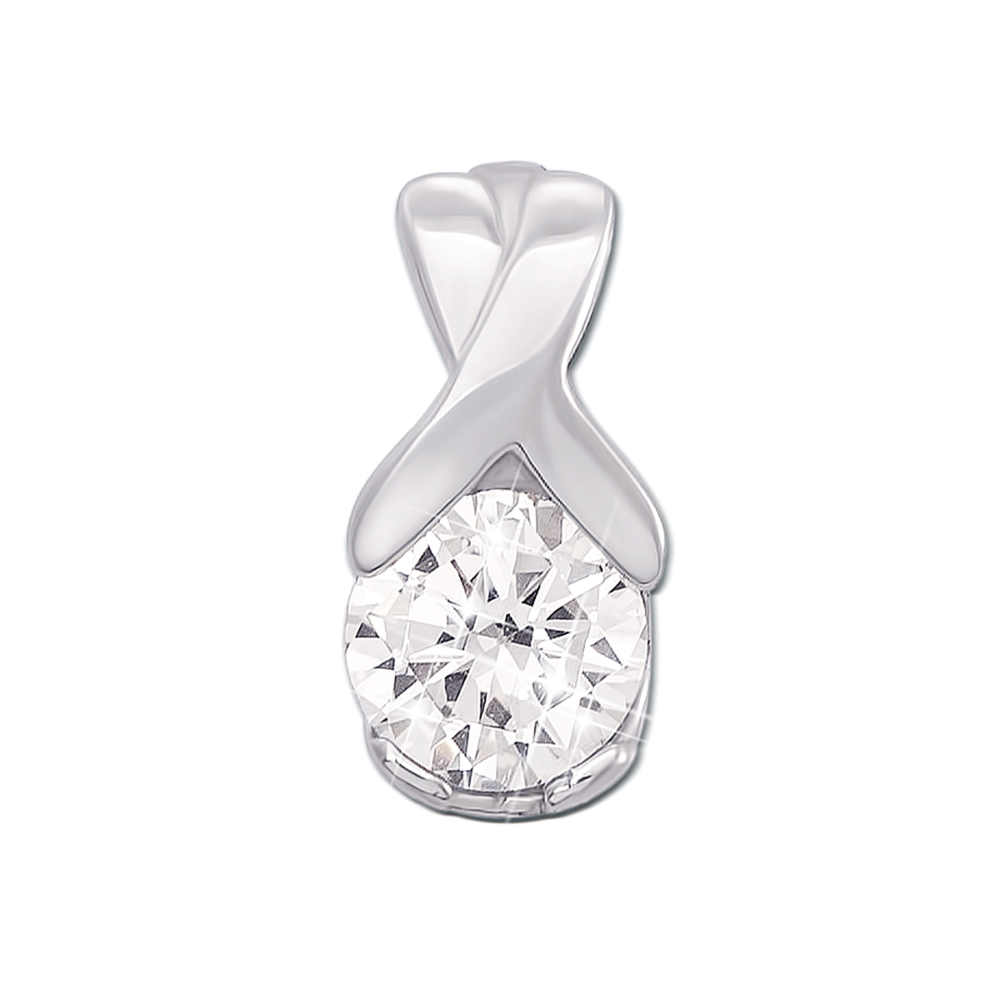 Золотая подвеска с фианитом. Артикул 3991/б