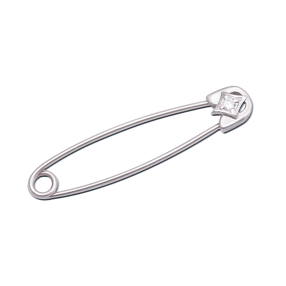 12345 Золота брошка-булавка з фіанітом. Артикул 4052б 12345 грн3,488 12345