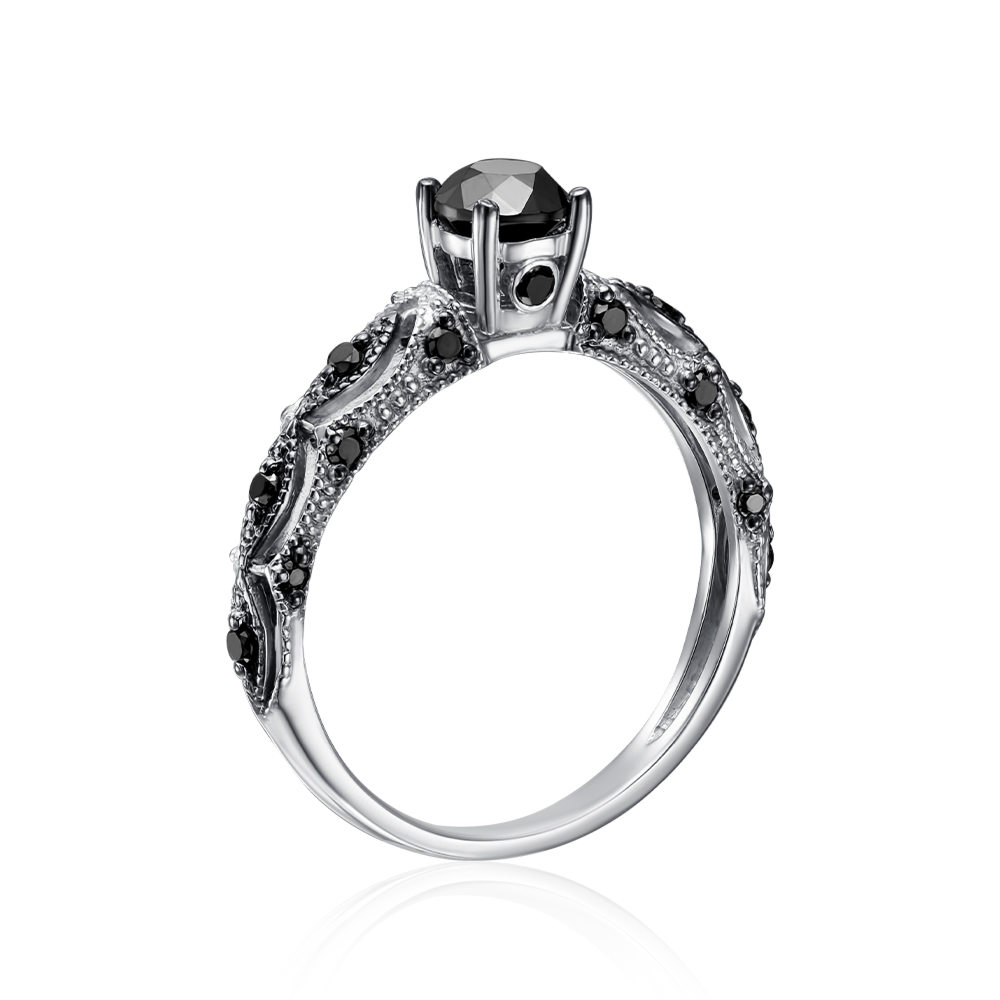 Золотое кольцо с бриллиантами. Артикул 52293/б ч