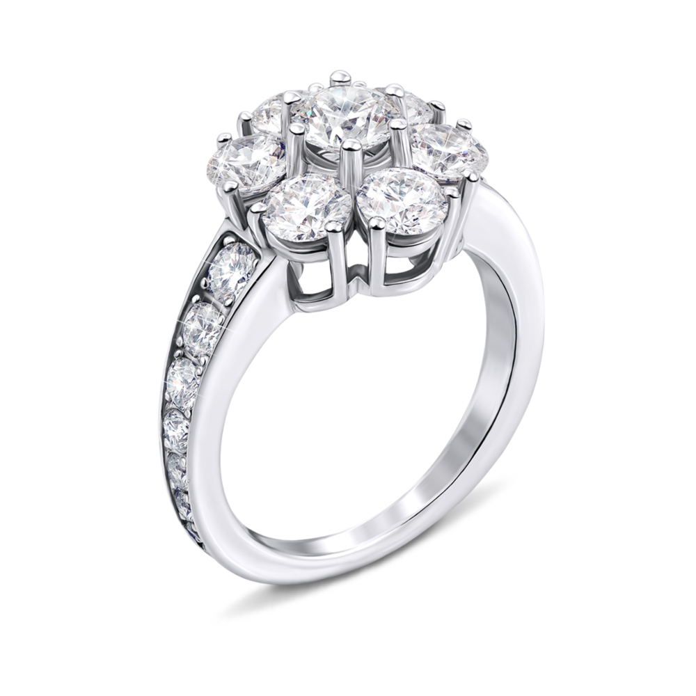 12345 Золота каблучка з діамантами. Артикул 52425/5б 12345 грн862,196 12345