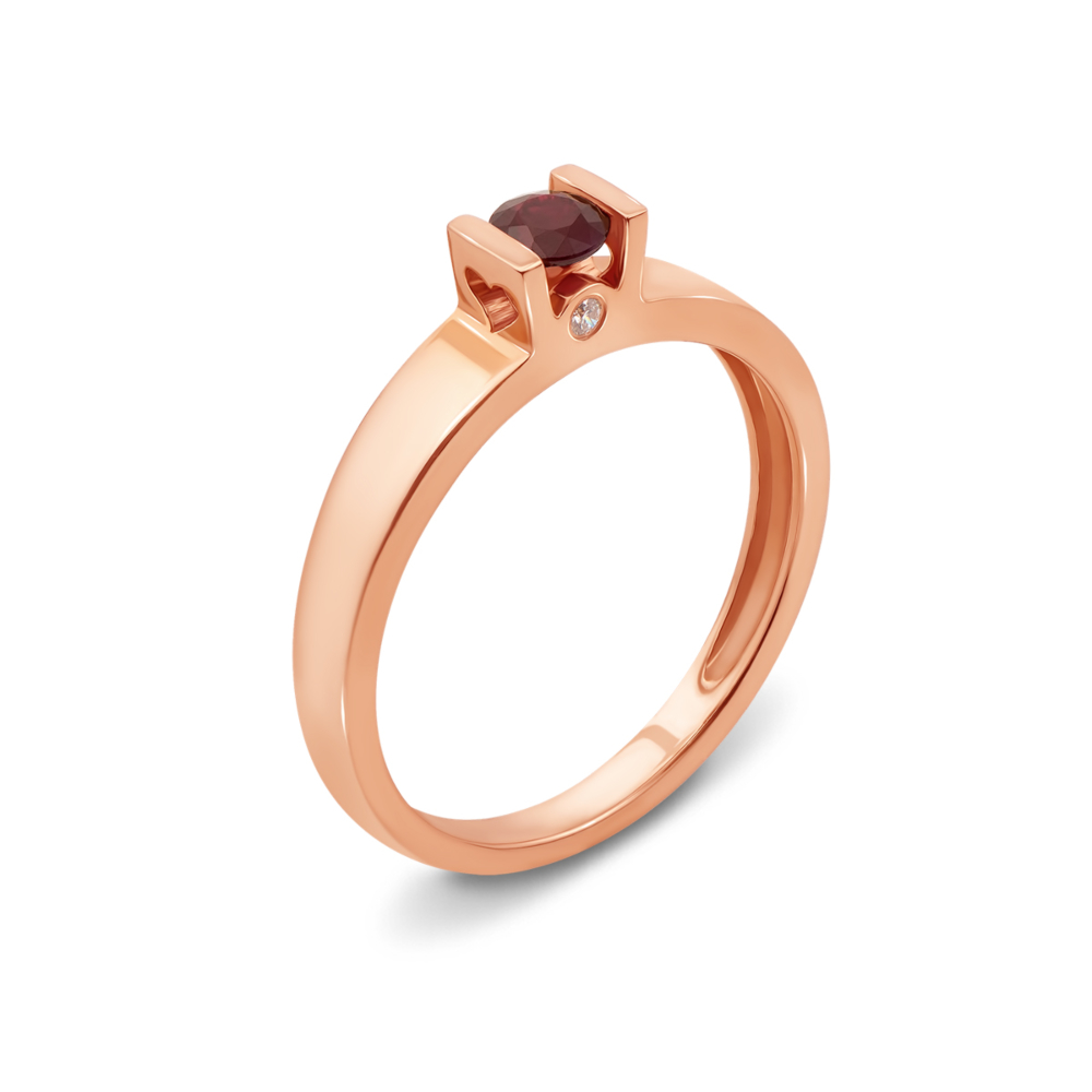 12345 Золота каблучка з рубіном і діамантами. Артикул 52466/1.25руб 12345 грн20,025 12345