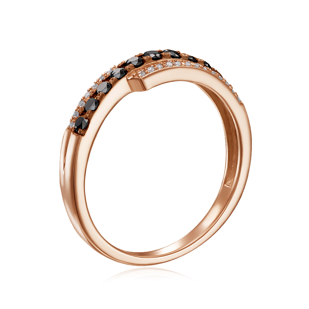 12345 Золота каблучка з діамантами. Артикул 53590/01/1/10401 12345 грн24,570 12345