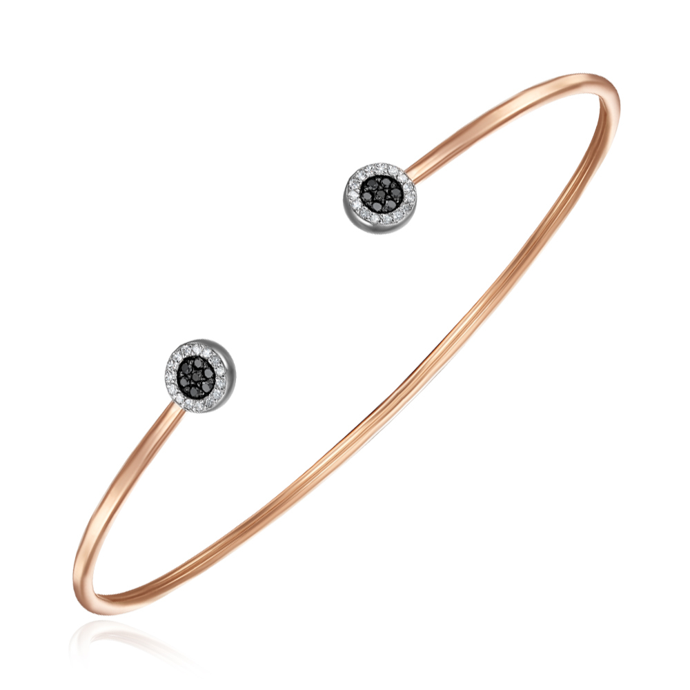 12345 Золотий жорсткий браслет з діамантами. Артикул 560120/14/1/8059 12345 грн32,801 12345