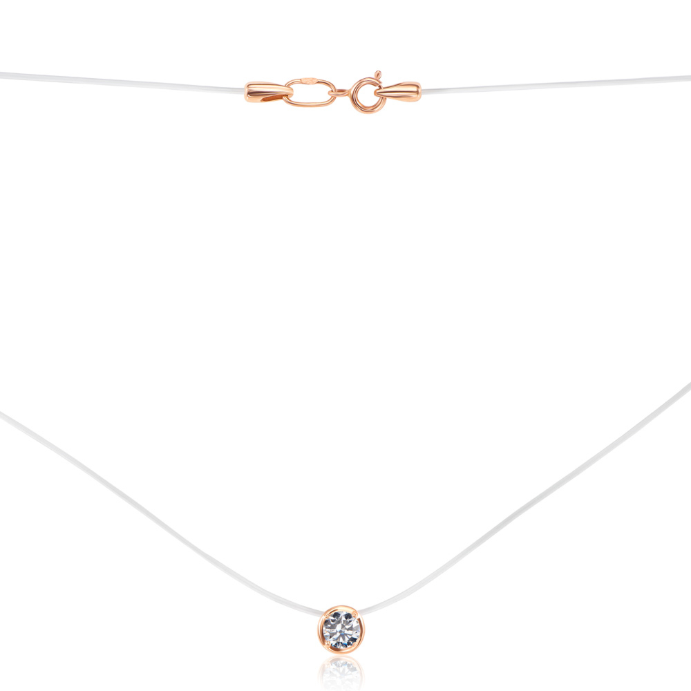 12345 Кольє-невидимка на мононитці з фіанітом. Артикул 6032/01/0/22 12345 грн5,272 12345