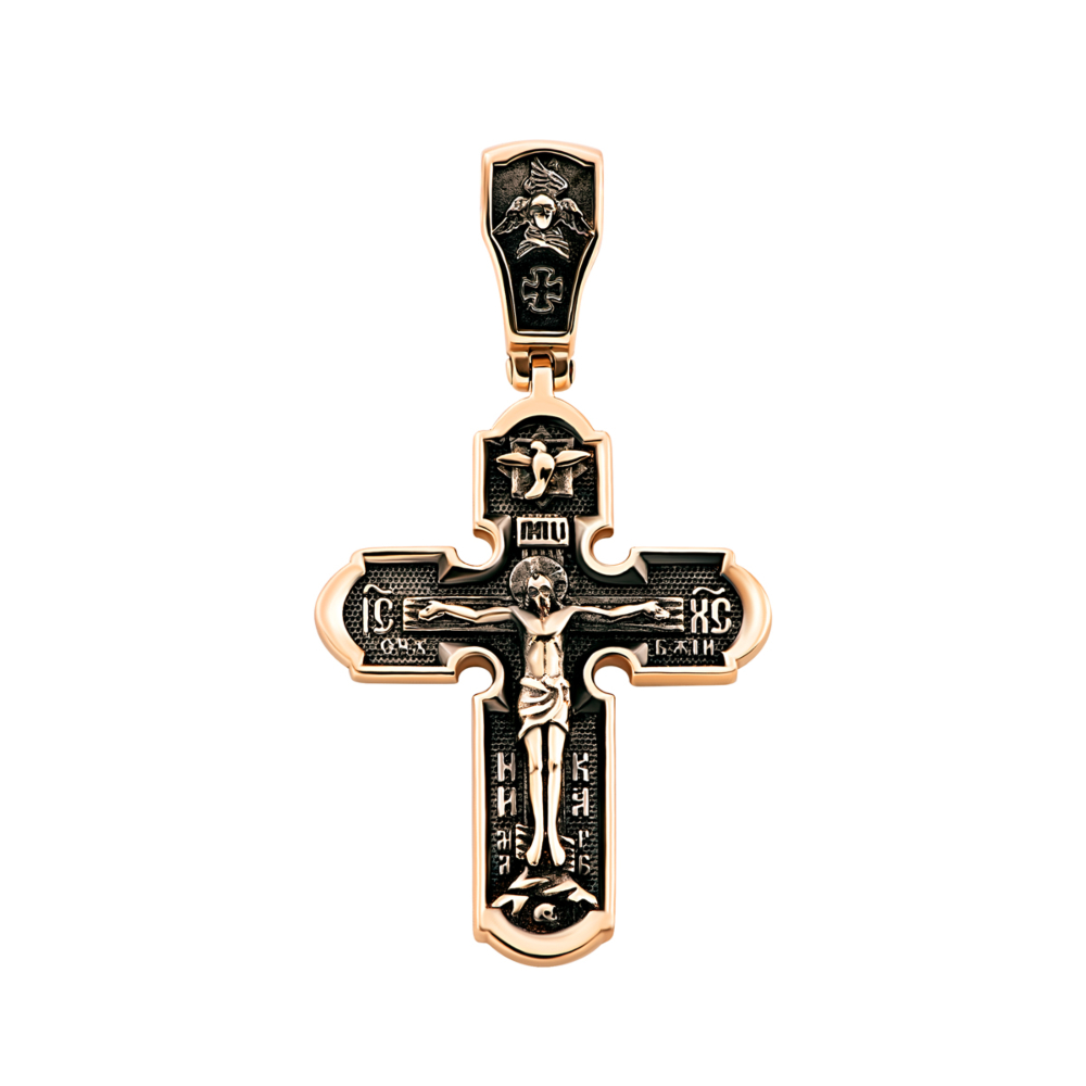 Золотой крестик. Распятие Христа. Артикул UG5Кр1505р