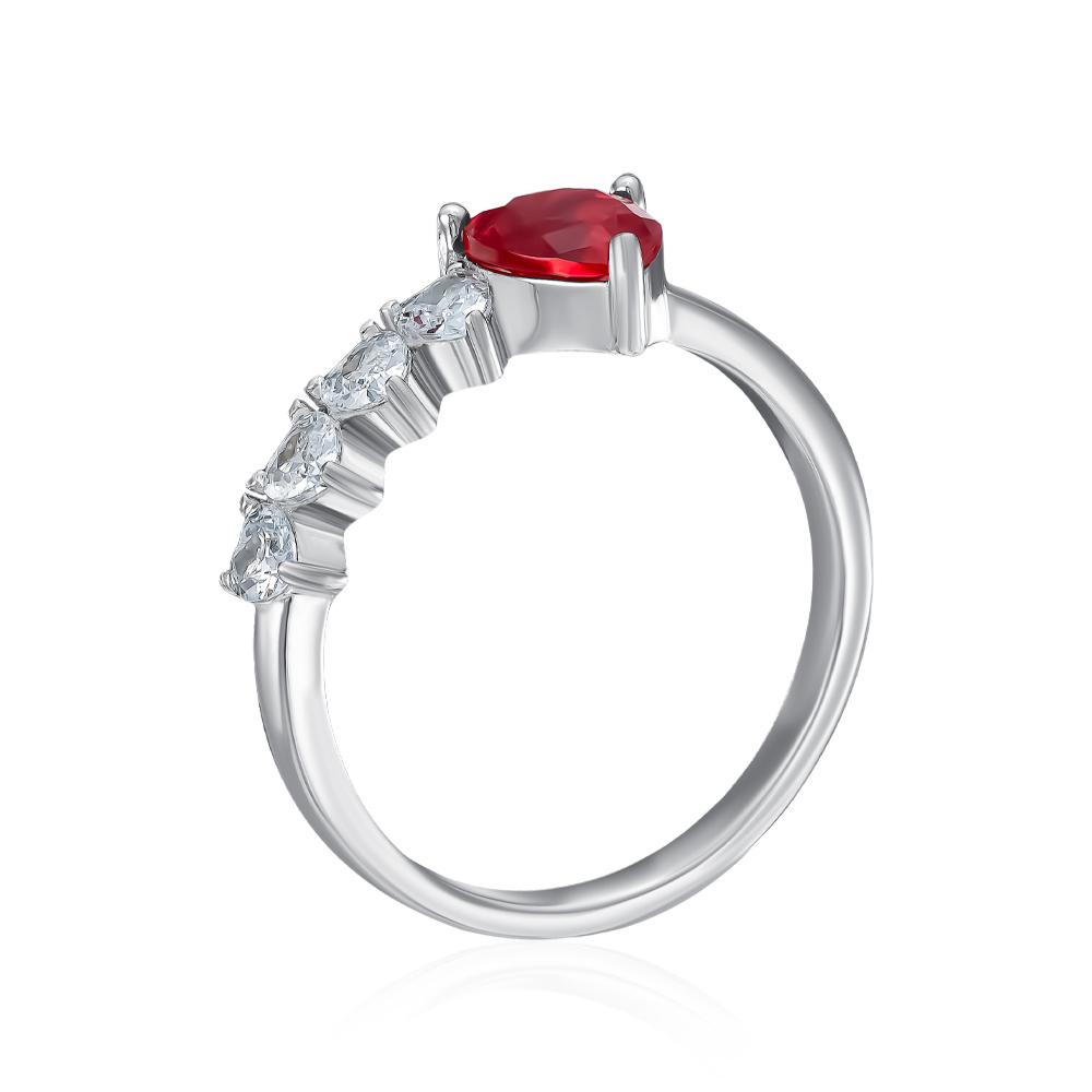 12345 Срібна каблучка з фіанітами. Артикул A00965-R/12/1514 12345 грн1,701 12345