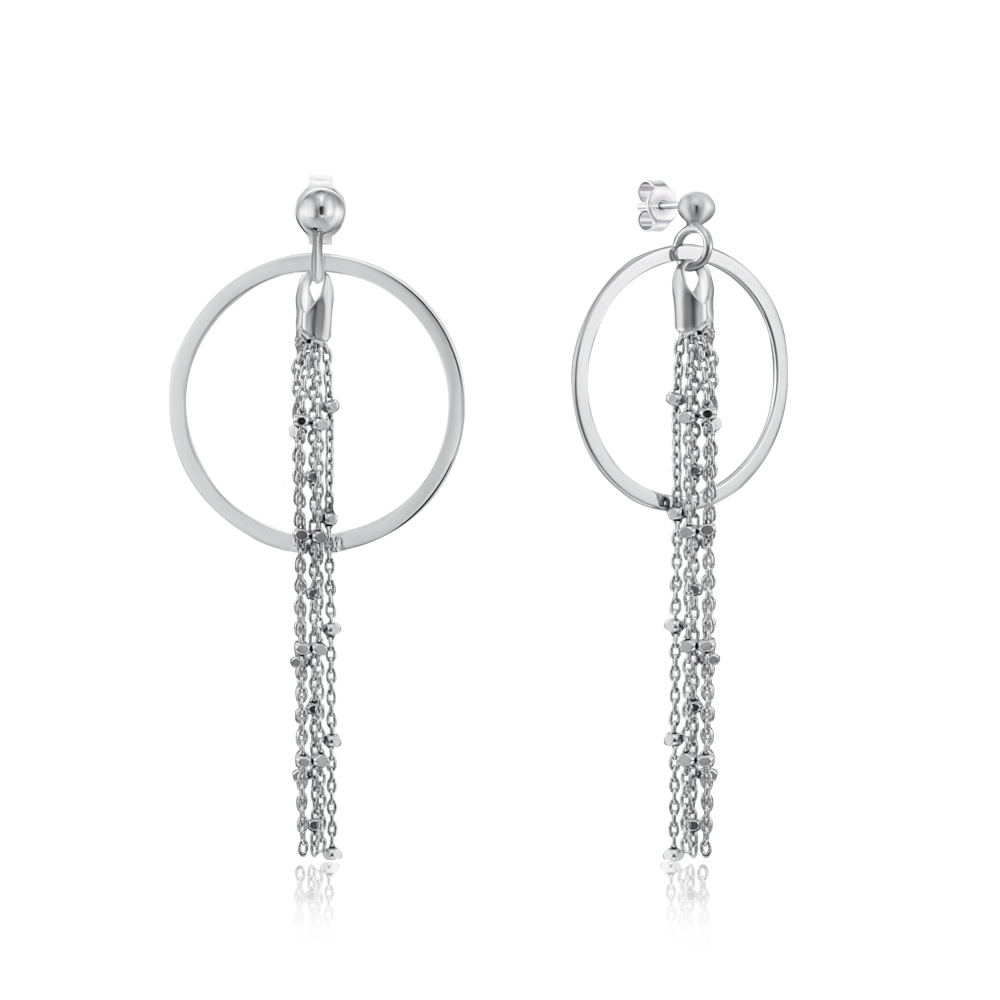 Серебряные серьги. Артикул AA227_OR-E/12