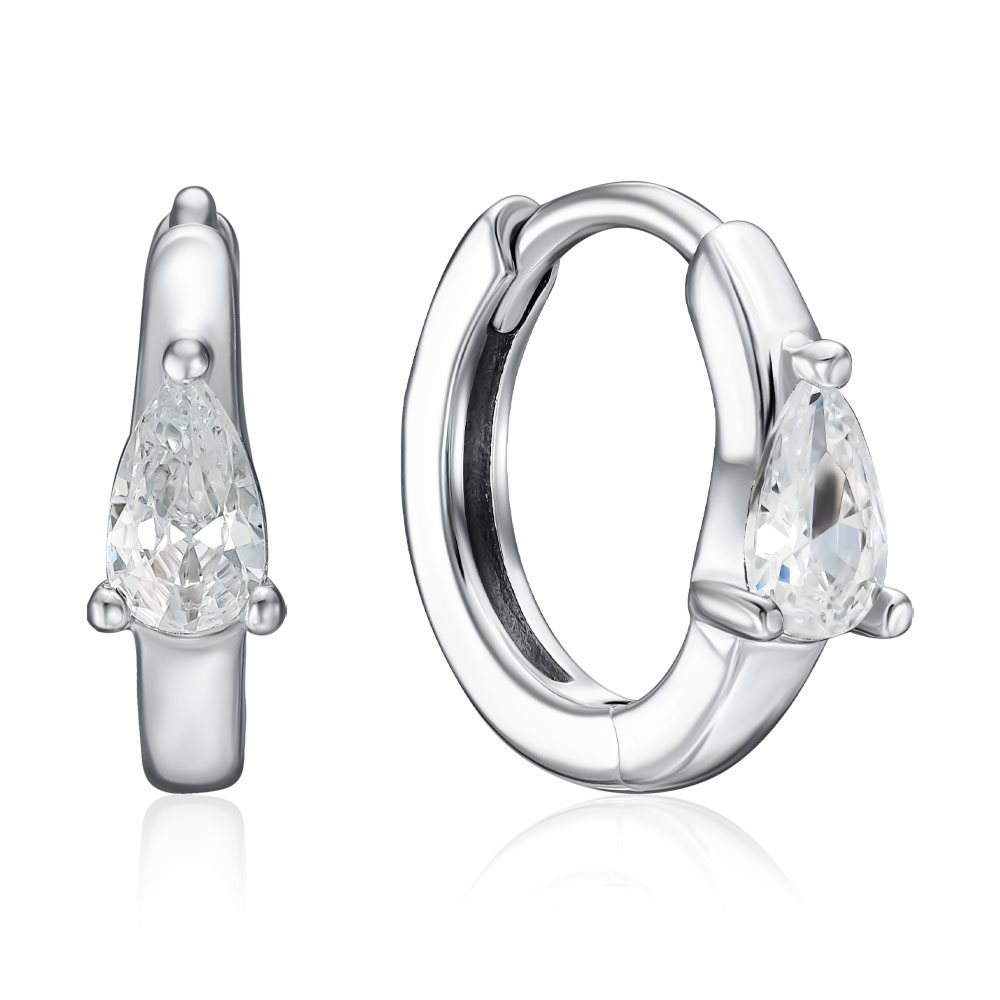 12345 Срібні сережки з фіанітом. Артикул AE03758-E/12/1 12345 грн1,351 12345