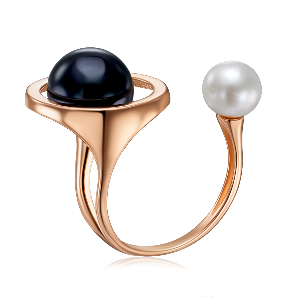 12345 Золота каблучка з перлинами. Артикул 18254/01/0/4324 12345 грн21,269 12345