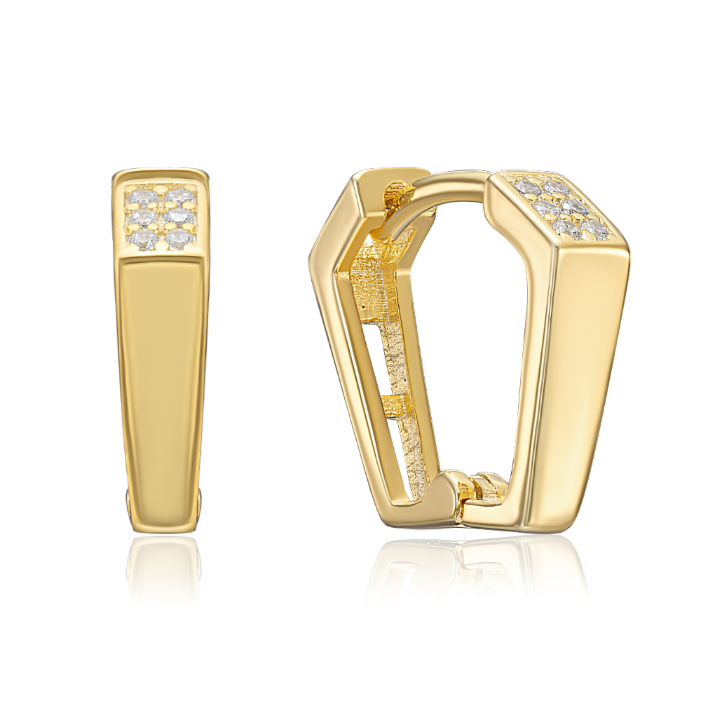 12345 Срібні сережки з фіанітами. Артикул B01639-E/20/1 12345 грн1,146 12345