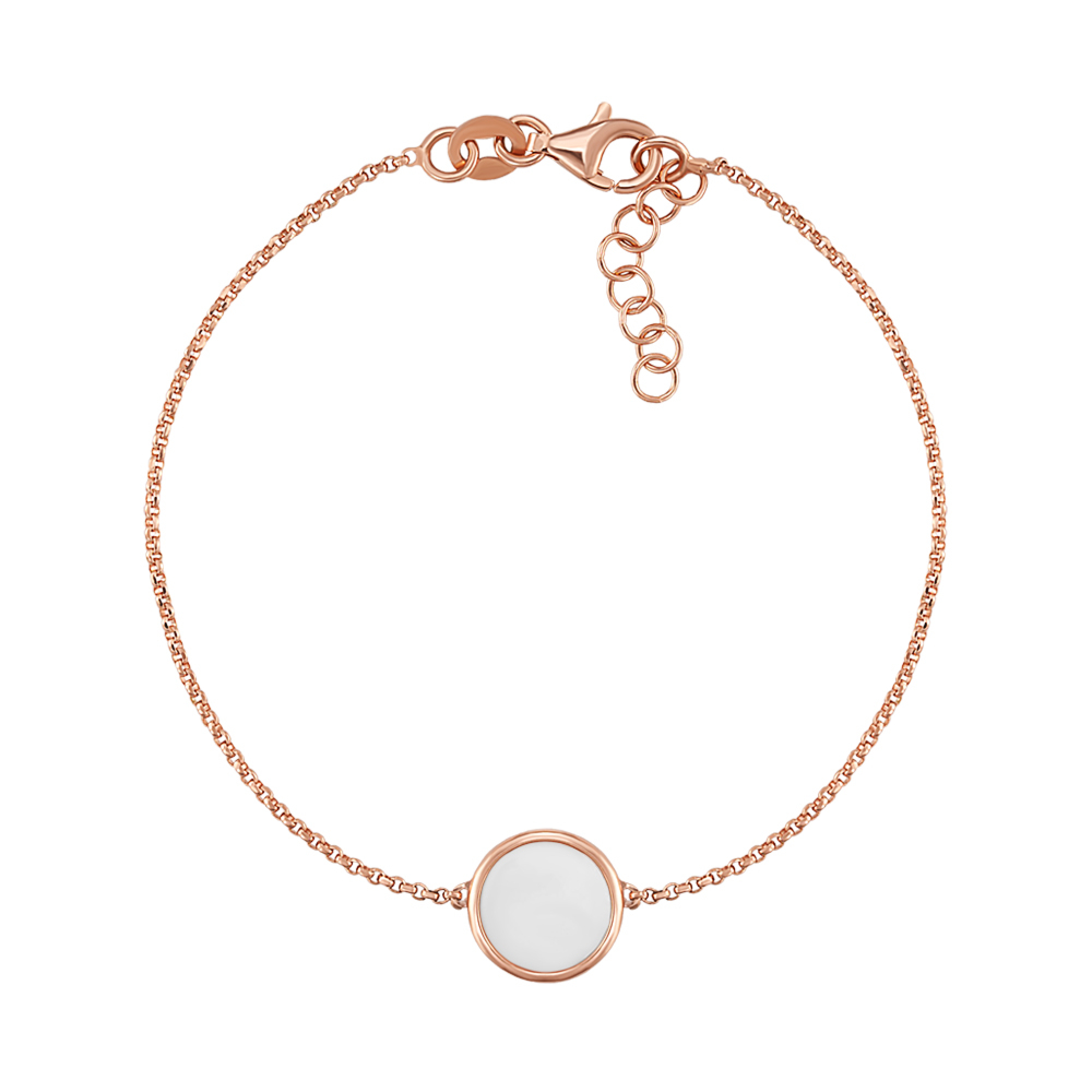 12345 Срібний позолочений браслет з перламутром. Артикул BRT  9970 P-B/17/1783 12345 грн1,333 12345