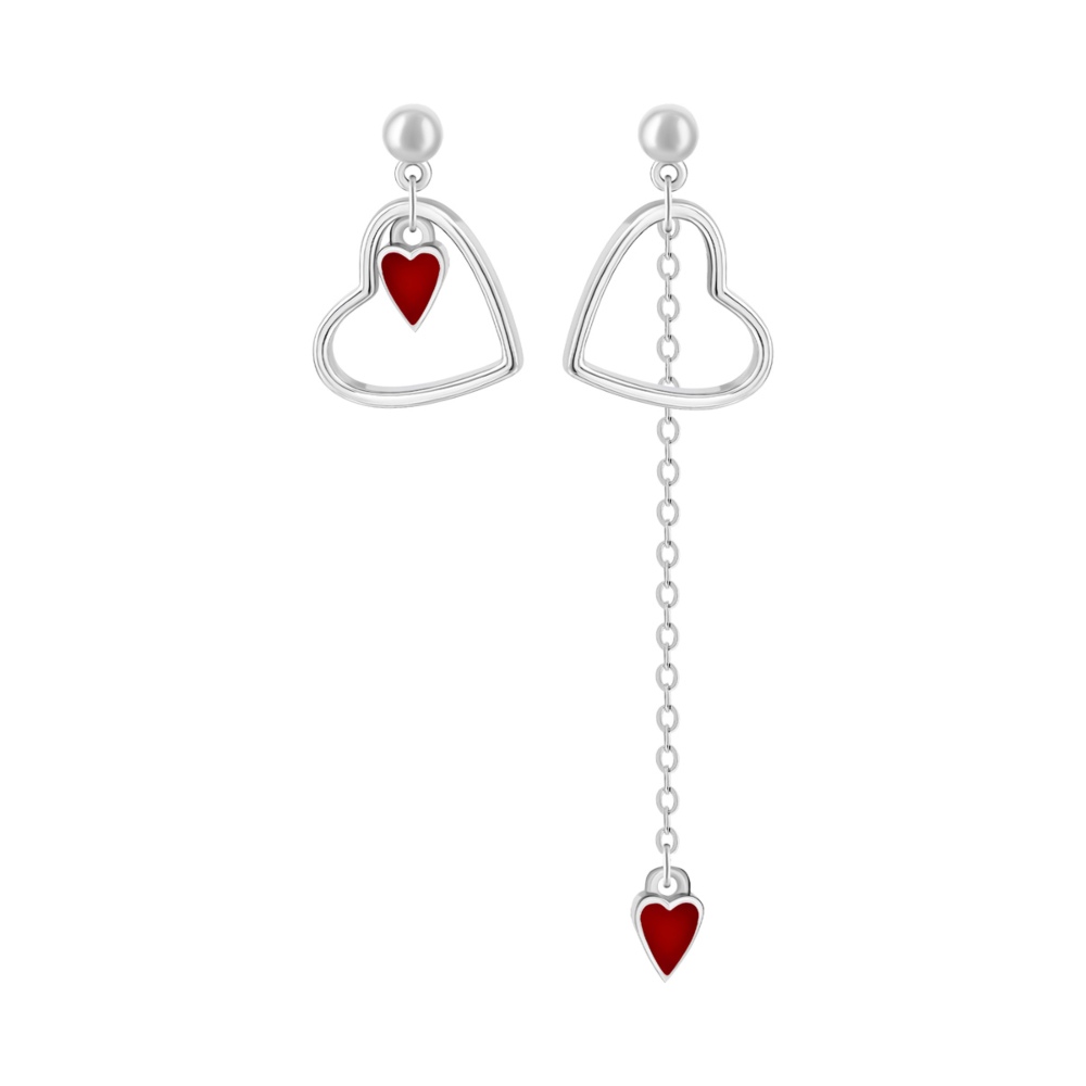 12345 Срібні сережки-підвіски з емаллю. Артикул UG5EA62265 12345 грн1,700 12345