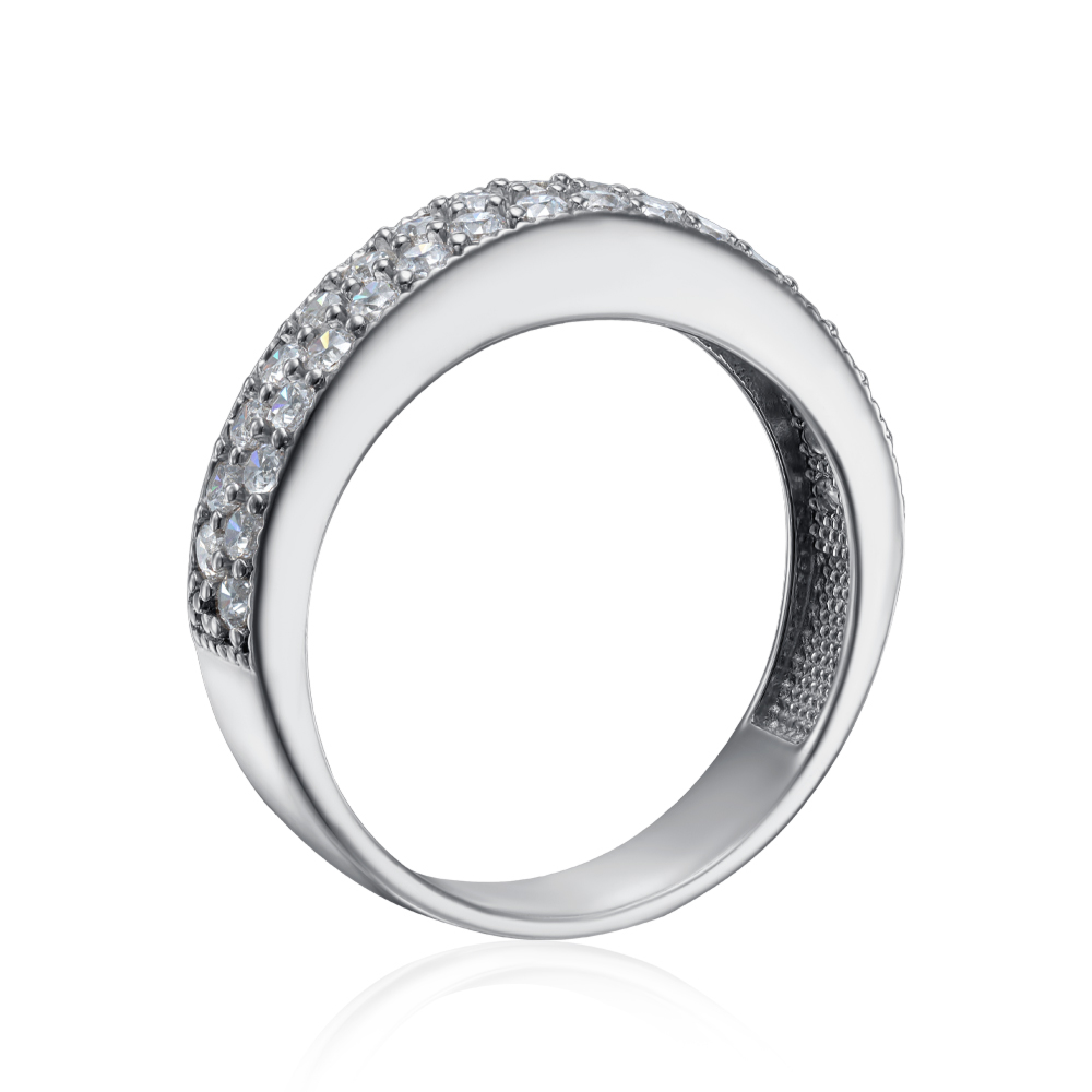 12345 Срібна каблучка з фіанітами. Артикул F-102-R/12/1 12345 грн2,350 12345