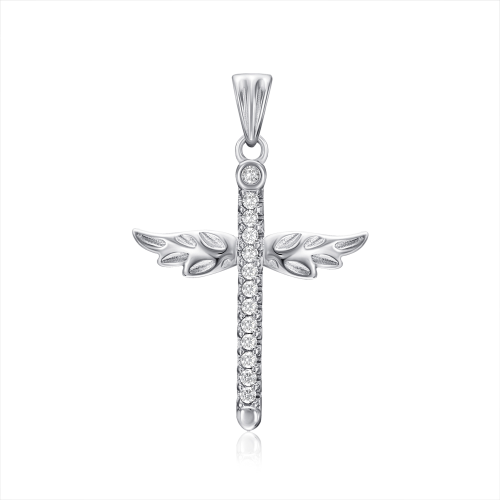 12345 Срібний хрестик з фіанітами. Артикул G00060-P/12/1 12345 грн1,462 12345
