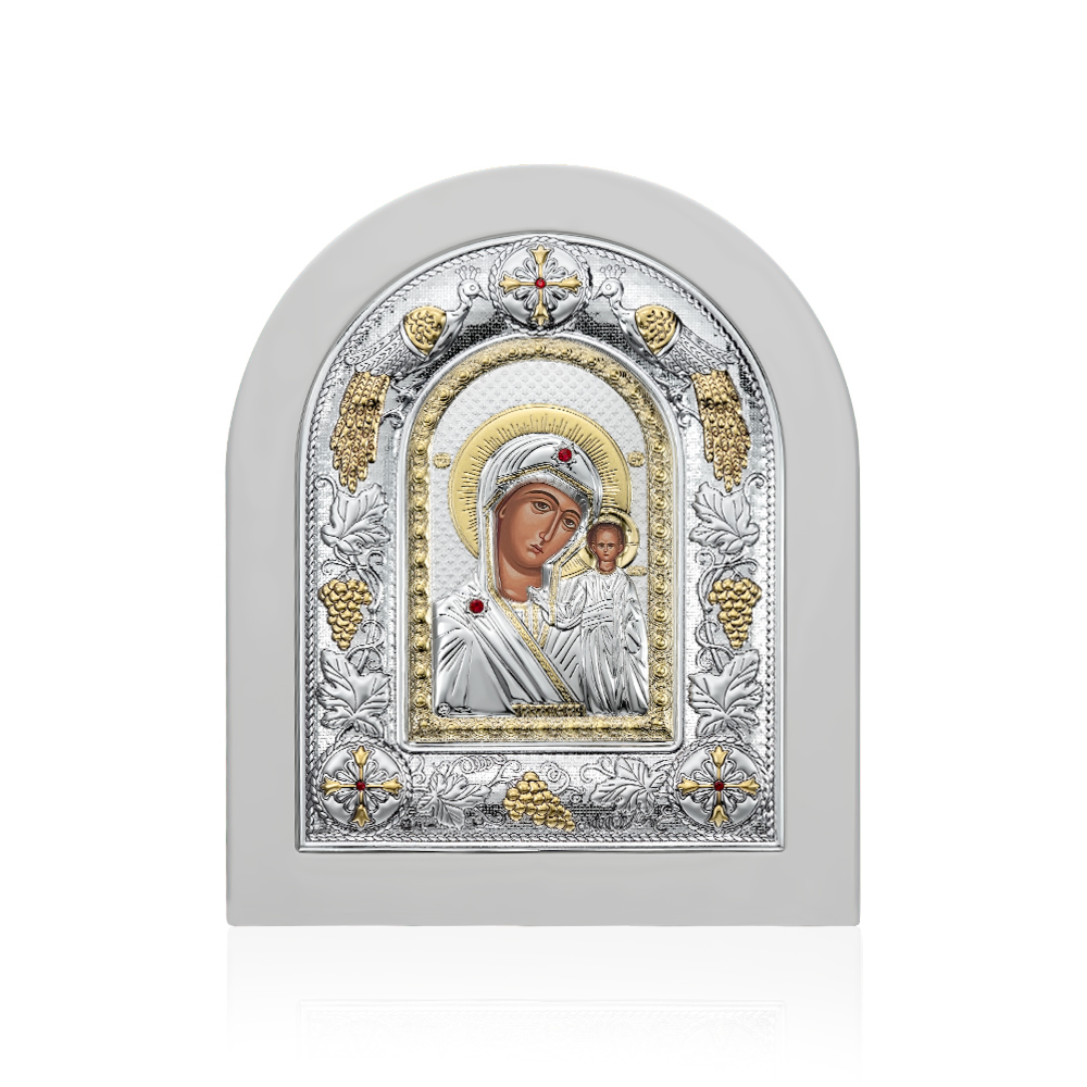 Серебряная икона. Артикул MA/E3106/WH-BX