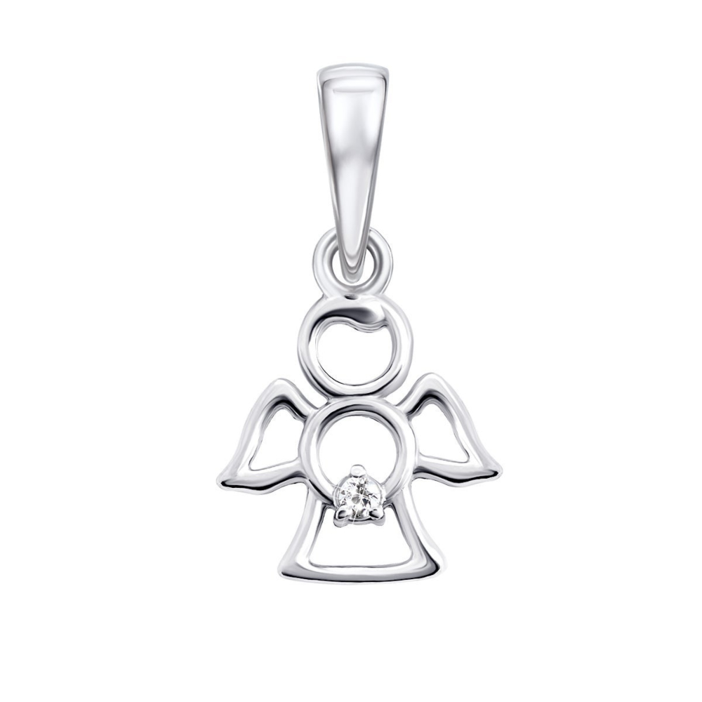 12345 Срібна підвіска Янгол з фіанітом. Артикул UG584686б 12345 грн583 12345