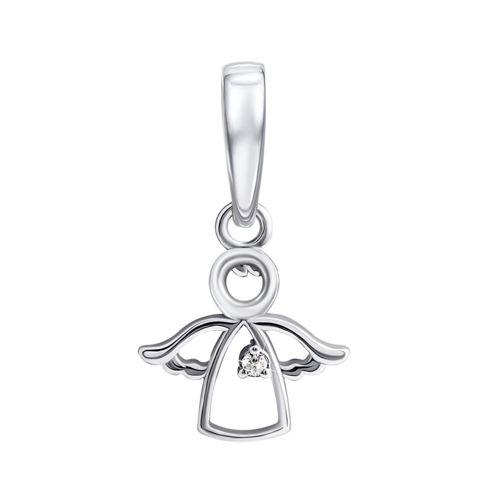 12345 Срібна підвіска Ангел з фіанітом. Артикул UG589002б 12345 грн538 12345