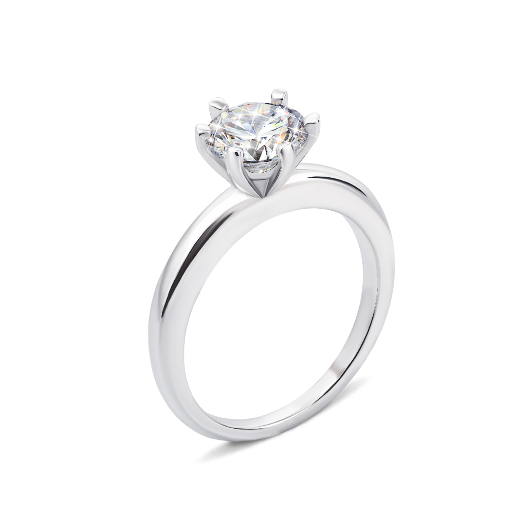 12345 Срібна каблучка з фіанітом (PRS1165-7MM/12/1) 12345 грн1,574 12345