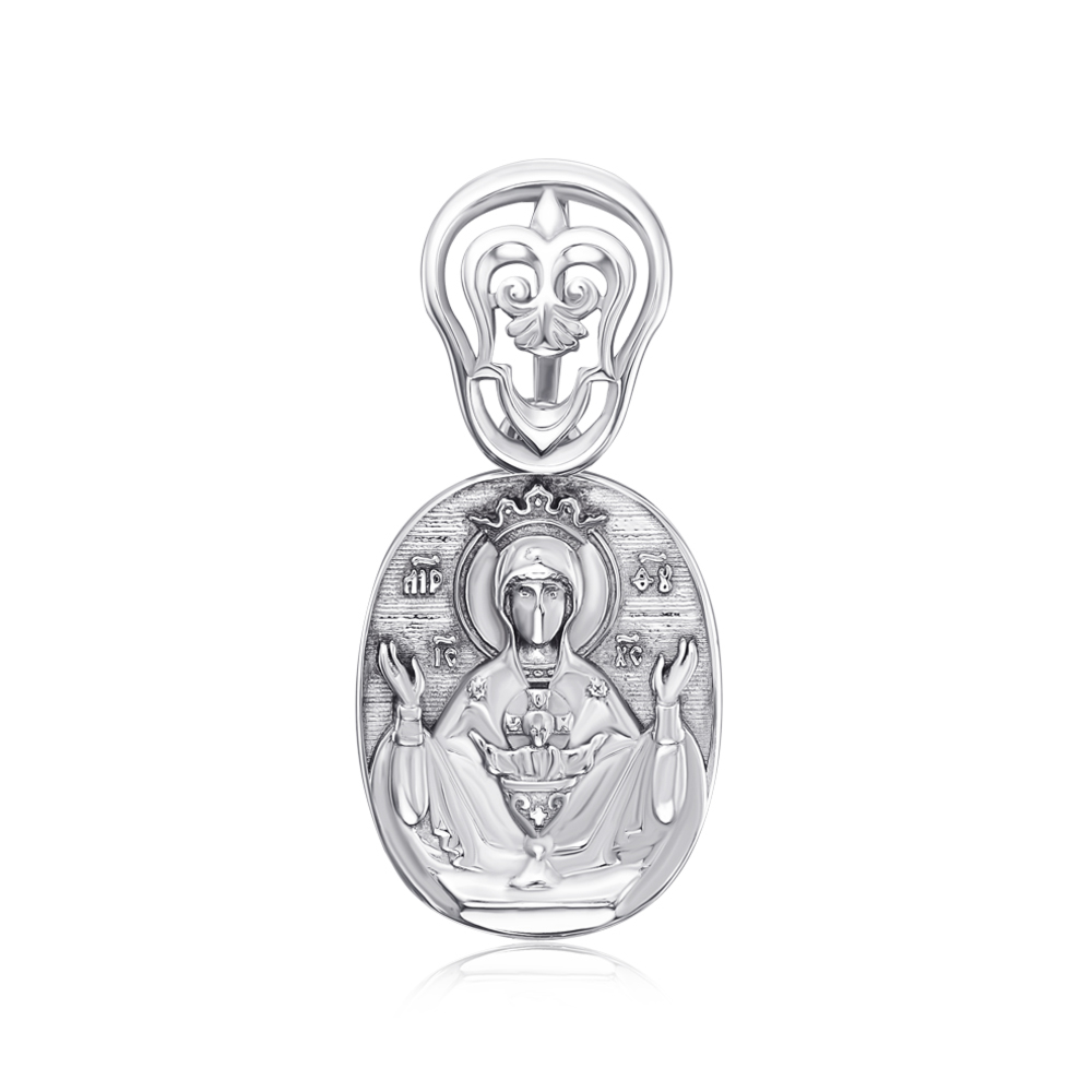 12345 Срібна підвіска-ладанка без вставки. Артикул 35263/12/1 12345 грн2,050 12345