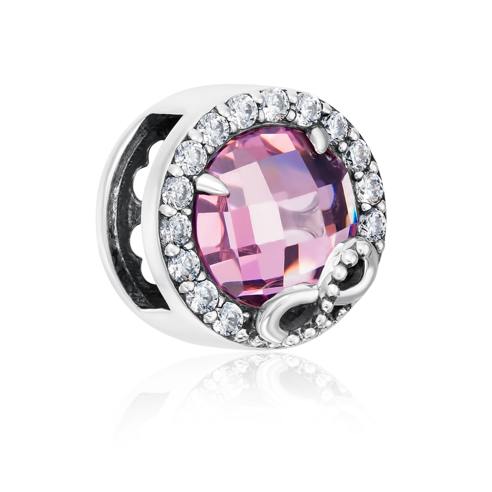 12345 Срібна підвіска-шарм з фіанітами. Артикул HSZ-1411-D-P/12/1 12345 грн1,931 12345