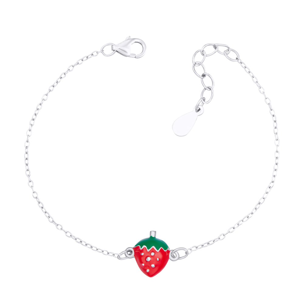 Серебряный браслет с эмалью. Артикул 2F19433-B/12/957