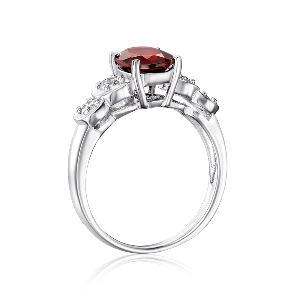 12345 Срібна каблучка з гранатом. Артикул GRE2125-R/12/5050 12345 грн3,079 12345